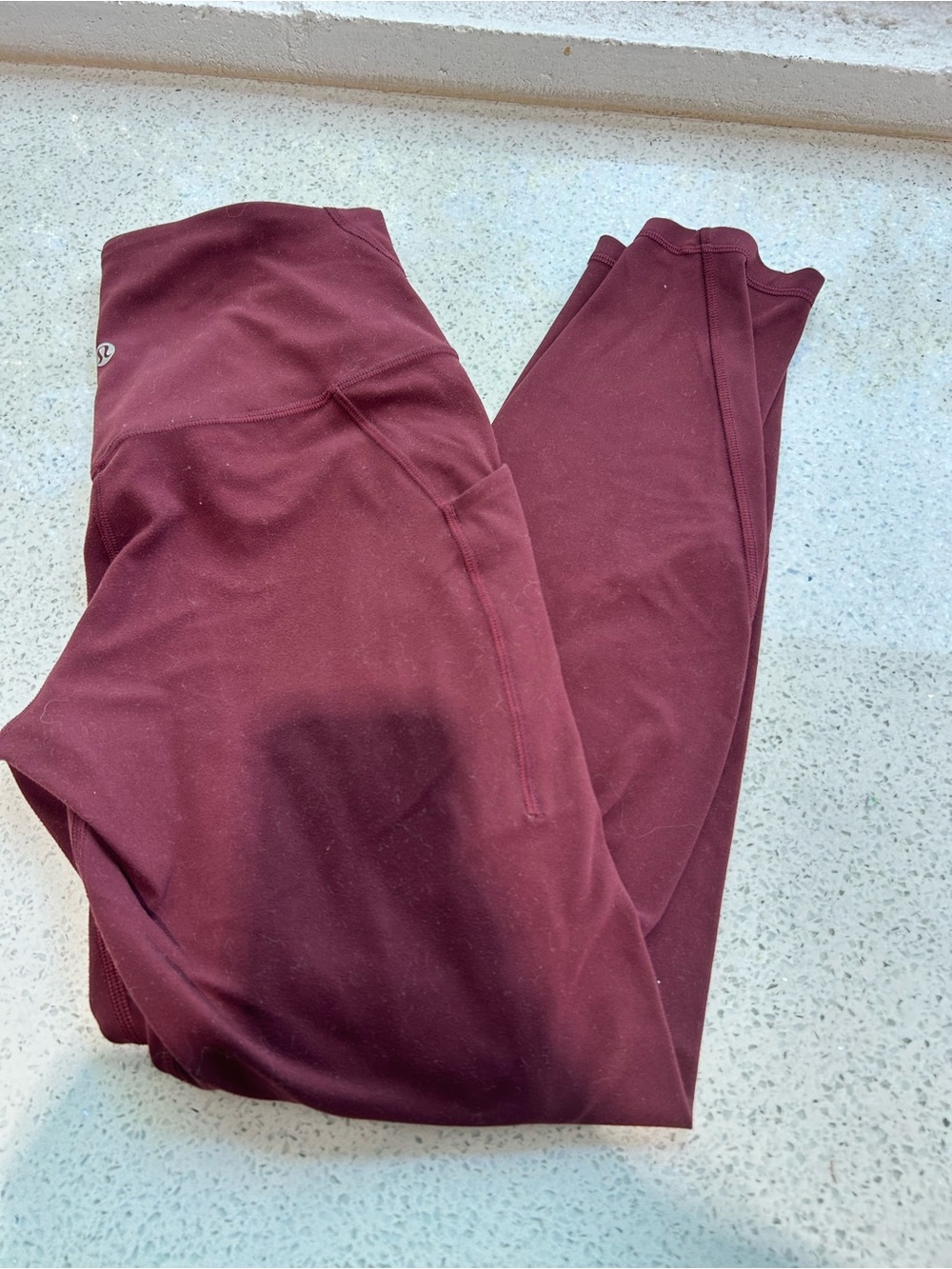 lululemon athletica Kids' Burgundy/Merlot Leggings